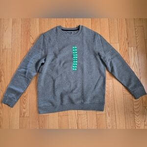Bench Crewneck Long Sleeve Sweat Shirt, XL, Gray